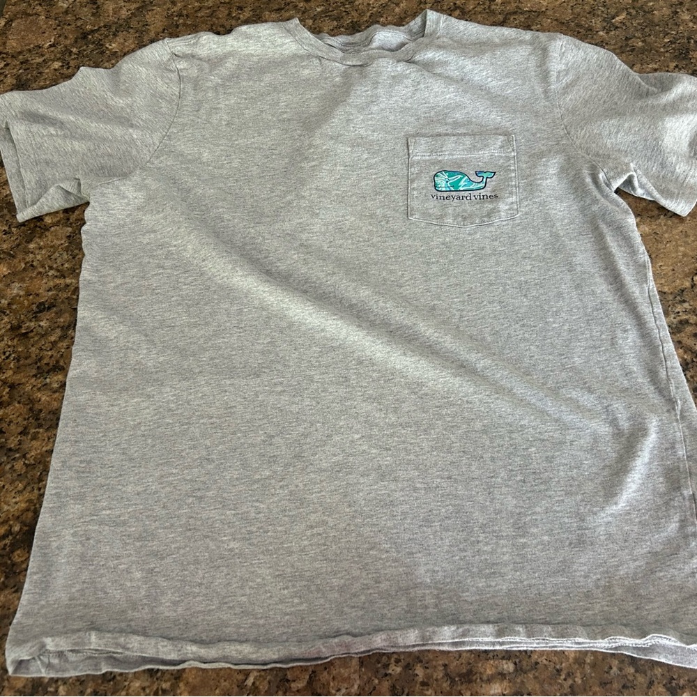 Vineyard Vines Light Gray Short Sleeve Tee